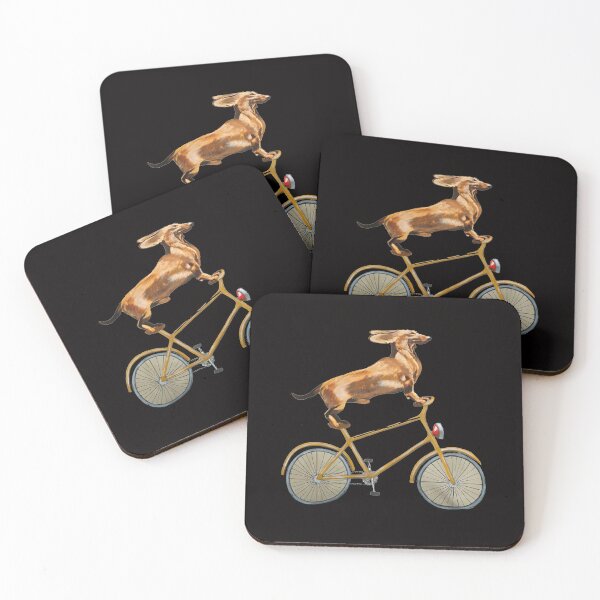 Item preview, Bicycling Dachshund  designed and sold by shopCao22.