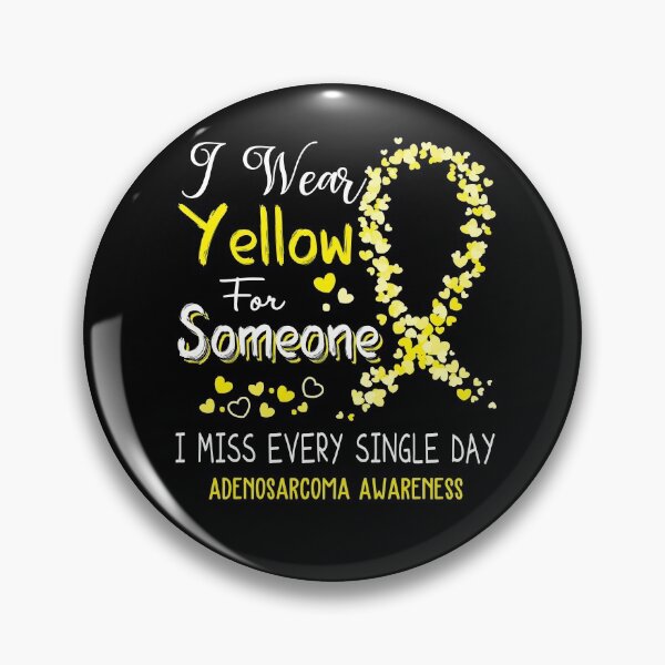 Item preview, I Wear Yellow Adenosarcoma Awareness designed and sold by GennieShop.