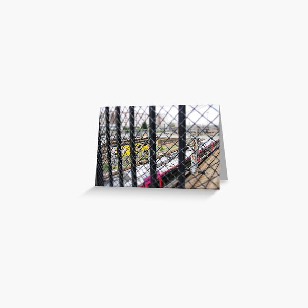 French Rail Crossing Greeting Card