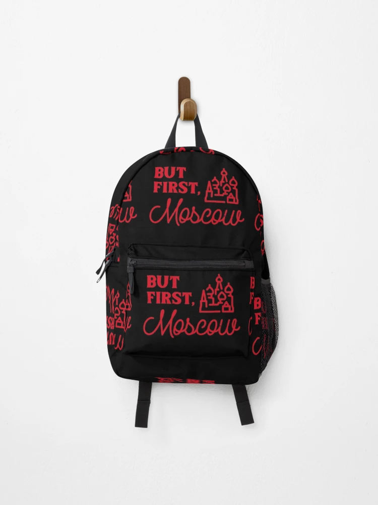 Thumbnail 1 of 3, Backpack, But First, Moscow designed and sold by RiadMannan.