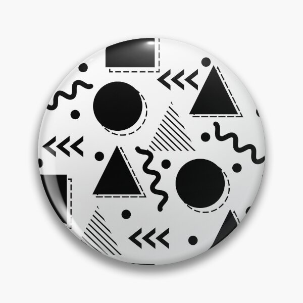 Item preview, Black White Vintage Minimalist Geometric Design designed and sold by Ross-Sergey.