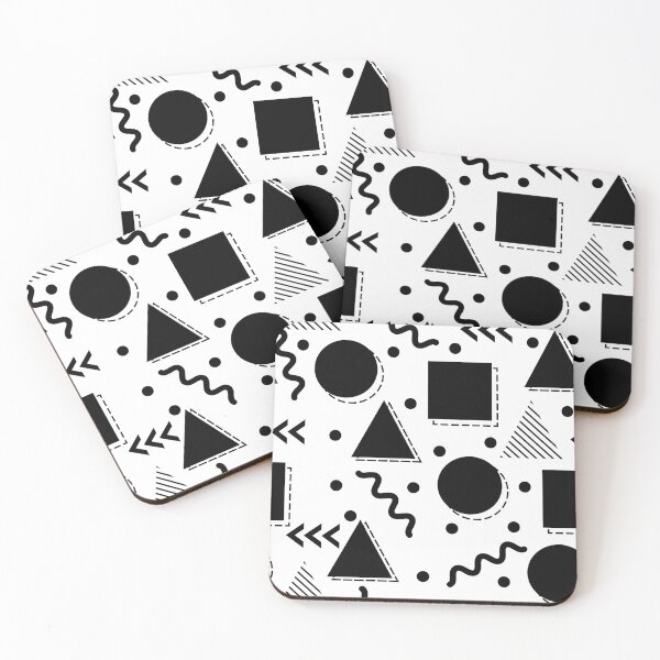 Item preview, Black White Vintage Minimalist Geometric Design designed and sold by Ross-Sergey.