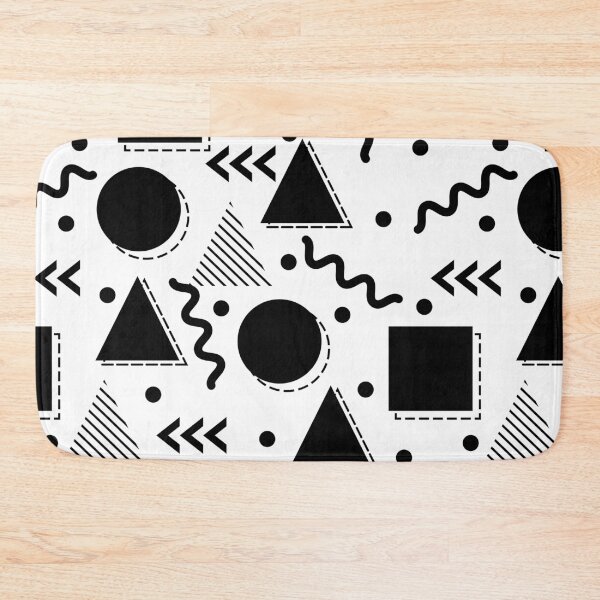 Item preview, Black White Vintage Minimalist Geometric Design designed and sold by Ross-Sergey.