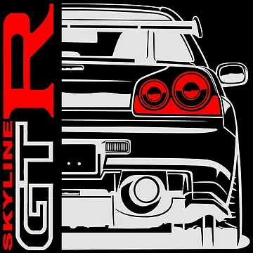 Artwork thumbnail, Skyline R34 Godzilla by DarkPapper