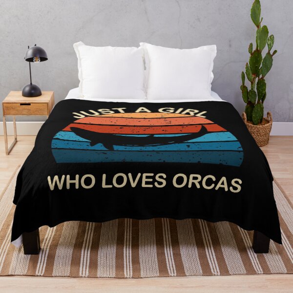 Item preview,  just a girl who loves orcas -orcas special days gifts- designed and sold by seriesxanime.