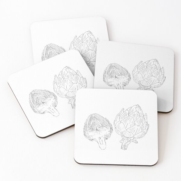 Item preview, Black and White Artichokes designed and sold by katherine montalto.
