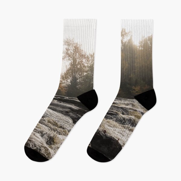 Item preview, Whiskey River - Rough Rapids and Soft Fog designed and sold by Georgia Mizuleva.
