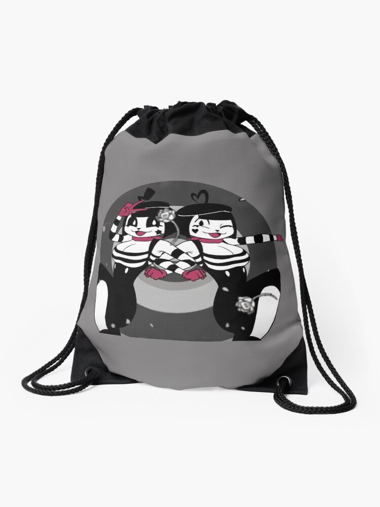 Mime and Dash Drawstring Bag by Satoya7