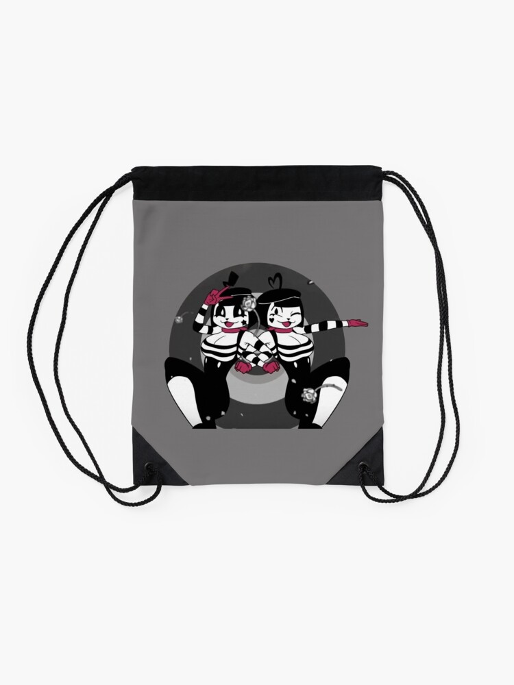 Mime and Dash Drawstring Bag by Satoya7