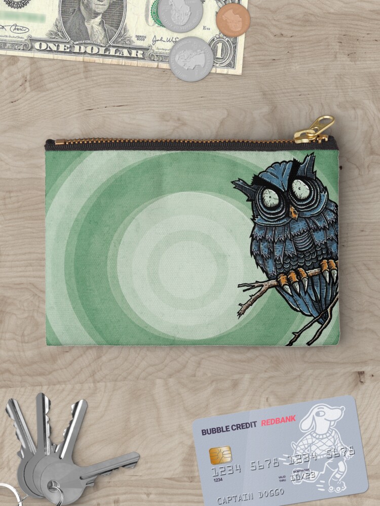 Thumbnail 3 of 4, Zipper Pouch, Evil Owl designed and sold by strangethingsA.