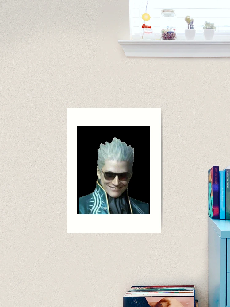 Vergil Devil May Cry funny face meme Poster for Sale by KefrostDs