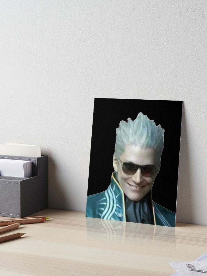 Vergil Devil May Cry funny face meme Poster for Sale by KefrostDs