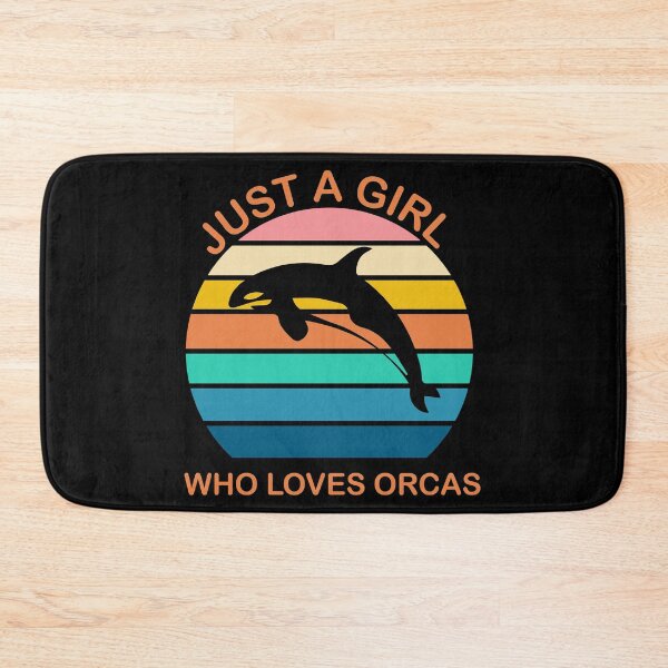 Item preview,  just a girl who loves orcas -orcas special days gifts- designed and sold by seriesxanime.