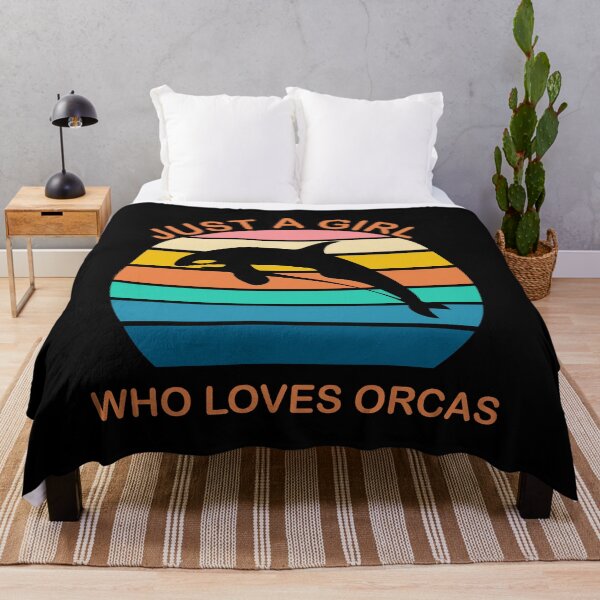 Item preview,  just a girl who loves orcas -orcas special days gifts- designed and sold by seriesxanime.