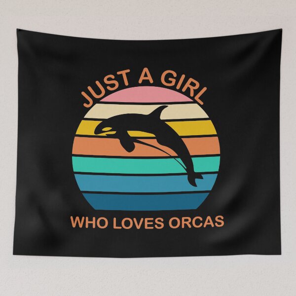 Item preview,  just a girl who loves orcas -orcas special days gifts- designed and sold by seriesxanime.