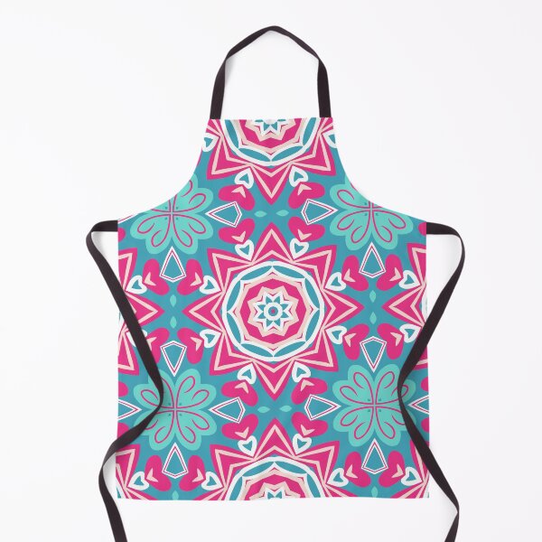 Artikelvorschau, Bright Teal, Hot Pink, and Blush Pink Swirly Geometric Pattern entworfen und verkauft von cozycaroline.