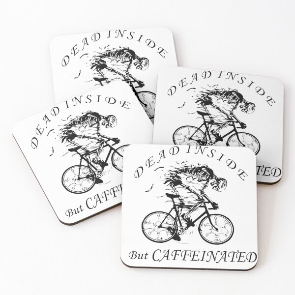 Item preview, FUNNY dead inside but caffeinated  GIFT designed and sold by KiraSpace.