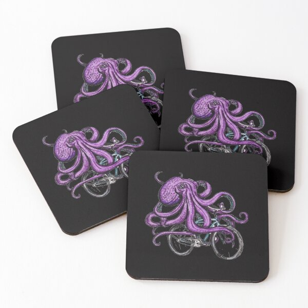 Item preview, Bicycling Octopus designed and sold by shopCao22.