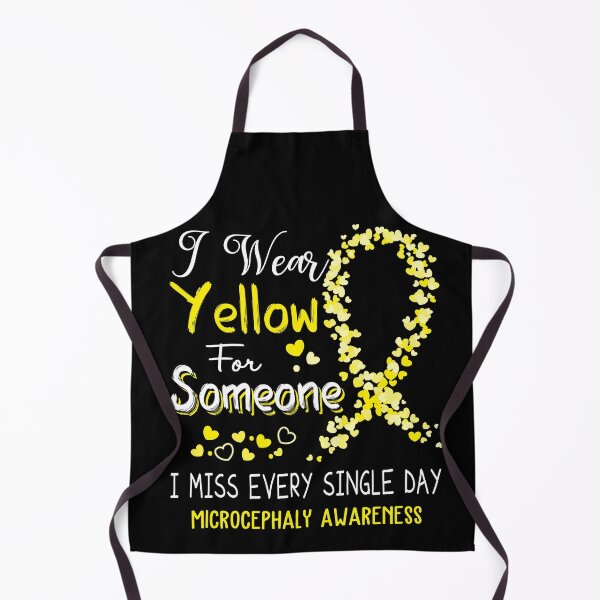 Item preview, I Wear Yellow Microcephaly Awareness designed and sold by GennieShop.