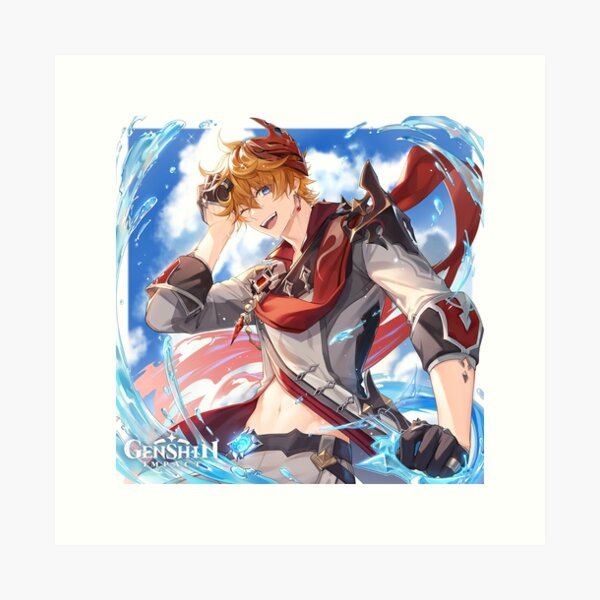 Item preview, Genshin Impact - Childe Official Birthday Artwork 2021 designed and sold by Krimsy.