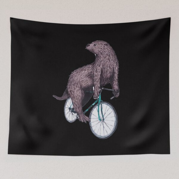 Item preview, Bicycling Otter designed and sold by shopCao22.