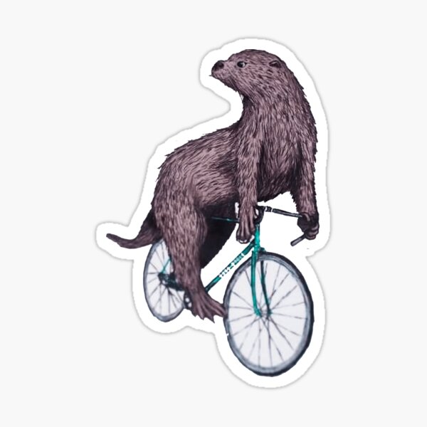 Item preview, Radfahren Otter designed and sold by shopCao22.