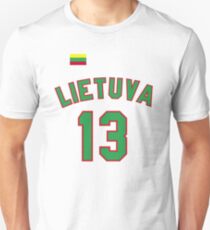 Sarunas Marciulionis 13 Lithuania Basketball Unisex T-Shirt