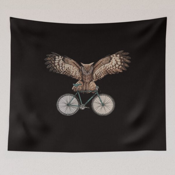 Item preview, Bicycling Owl designed and sold by shopCao22.