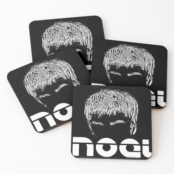 Item preview, Noel Gallagher Oasis Monochrome White Name Print designed and sold by Printopia-.