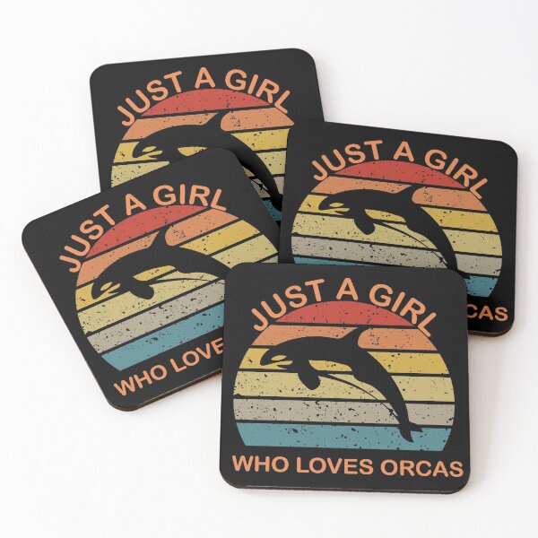Item preview,   just a girl who loves orcas -orcas special days gifts- designed and sold by seriesxanime.