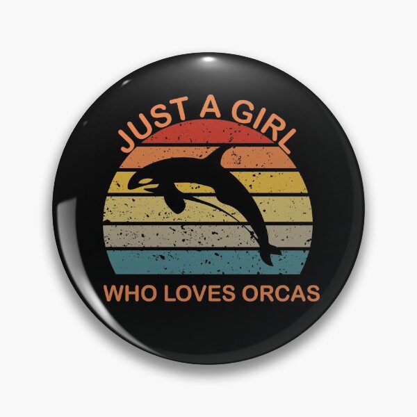 Item preview,   just a girl who loves orcas -orcas special days gifts- designed and sold by seriesxanime.