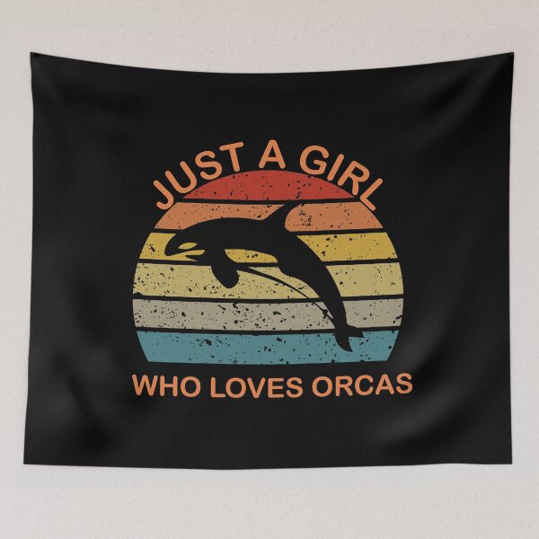 Item preview,   just a girl who loves orcas -orcas special days gifts- designed and sold by seriesxanime.