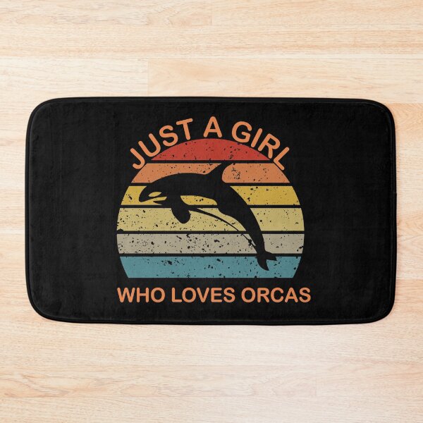 Item preview,   just a girl who loves orcas -orcas special days gifts- designed and sold by seriesxanime.