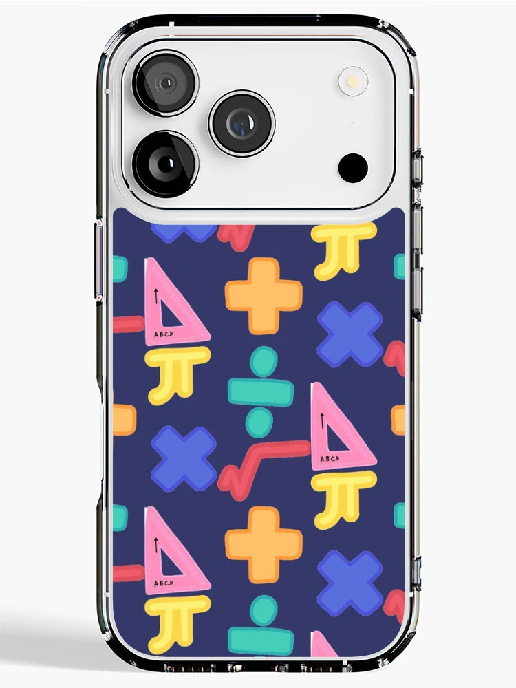 Thumbnail 1 of 5, iPhone Case, Dark Blue Math designed and sold by CustomMercher.