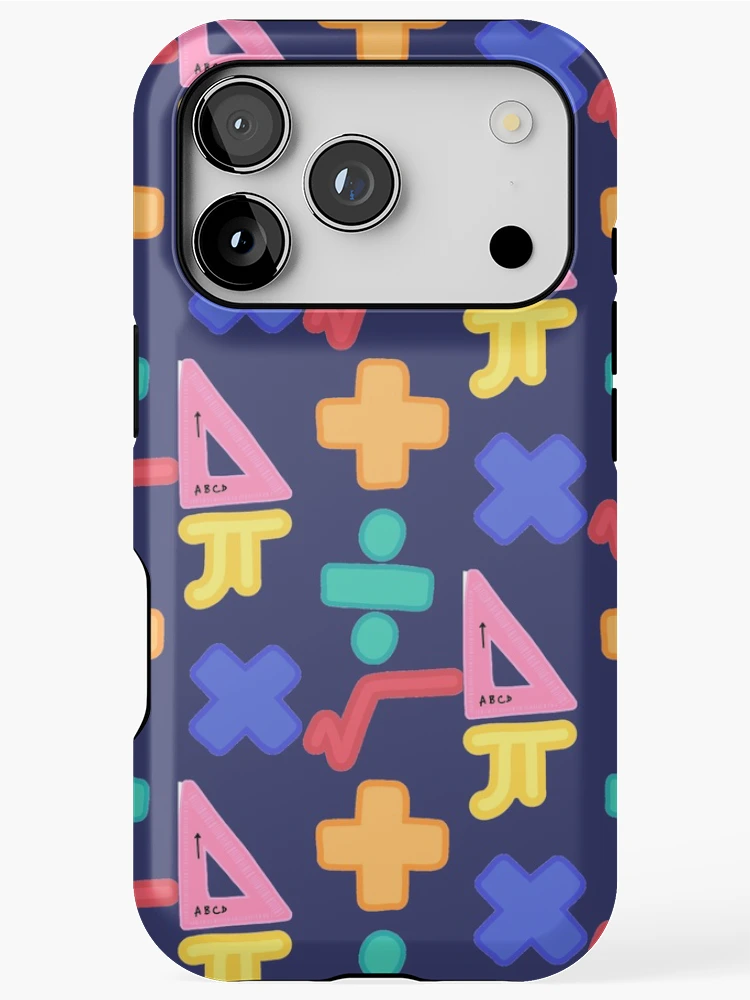 Thumbnail 1 of 4, iPhone Case, Dark Blue Math designed and sold by CustomMercher.