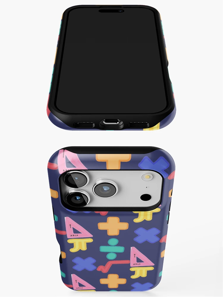 Thumbnail 3 of 4, iPhone Case, Dark Blue Math designed and sold by CustomMercher.