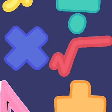 Artwork thumbnail, Dark Blue Math by CustomMercher
