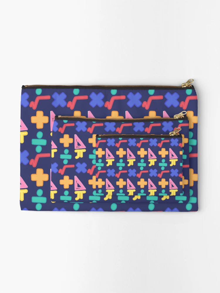 Thumbnail 2 of 4, Zipper Pouch, Dark Blue Math designed and sold by CustomMercher.