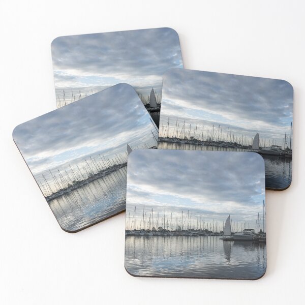 Item preview, Soft Silver Morning - Reflecting on Sails and Yachts designed and sold by Georgia Mizuleva.