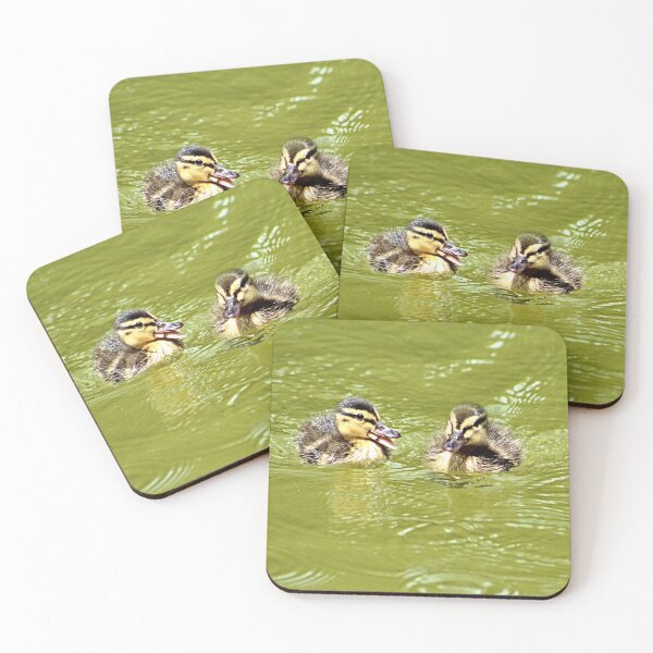 Item preview, Two Lovely Baby Mallard Ducklings Swimming designed and sold by Anna Lemos.