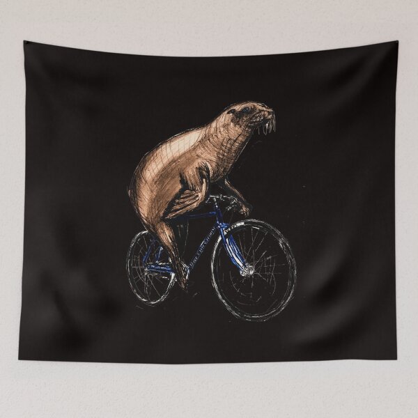 Item preview, Bicycling Seal designed and sold by shopCao22.