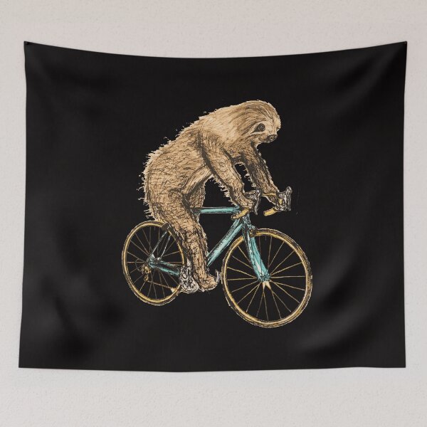 Item preview, Bicycling Sloth designed and sold by shopCao22.