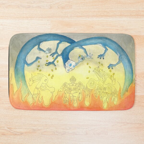 Item preview, Burning in the Fires of Consumerism Art Print designed and sold by chriskatt.