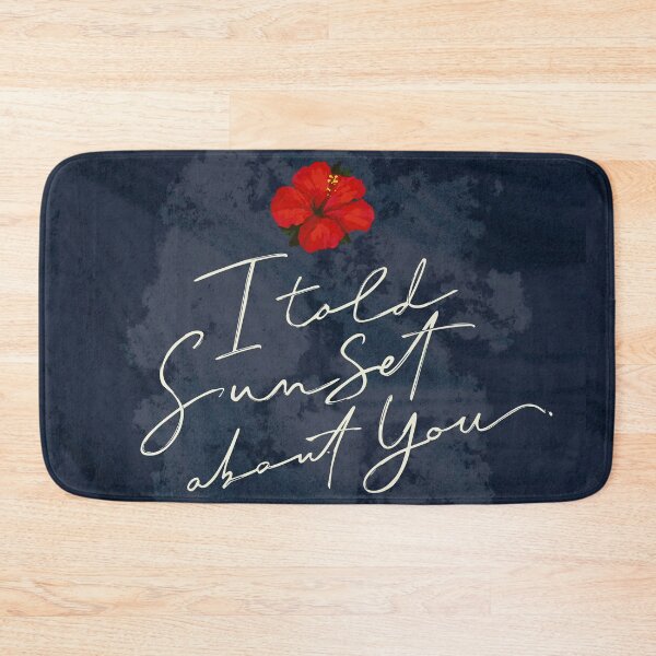 Item preview, Hibiscus I Told Sunset About You - Watercolor design designed and sold by marina ralston.