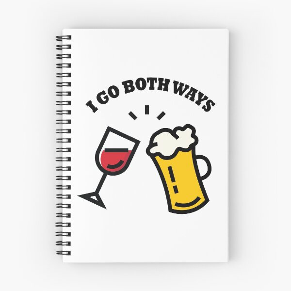 Item preview, I Go Both Ways Wine Beer designed and sold by InkonoStore.
