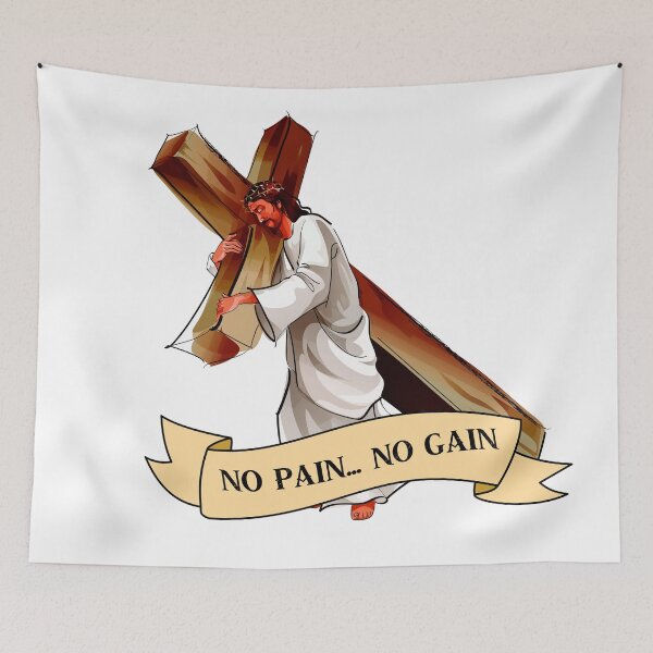 Item preview, no pain NO GAIN SCROLL designed and sold by Ratch2929.