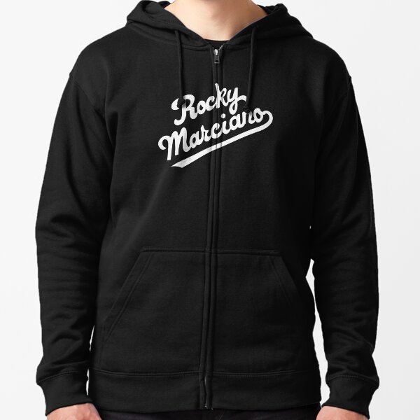 Rocky Marciano Boxing Legend Brockton Massachusetts Zipped Hoodie