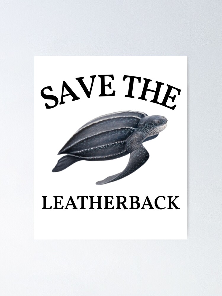 leatherback-sea-turtle-endangered-species-turtle-poster-for-sale-by