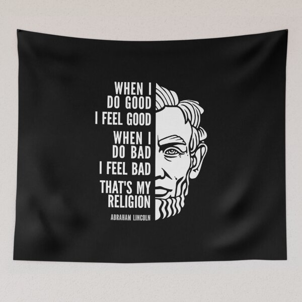 Item preview, Abraham Lincoln Inspirational Quote: My Religion designed and sold by Elvin Dantes.