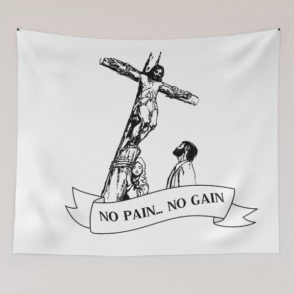 Item preview, no pain NO GAIN SCROLL designed and sold by Ratch2929.